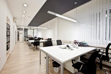 LED lights in office